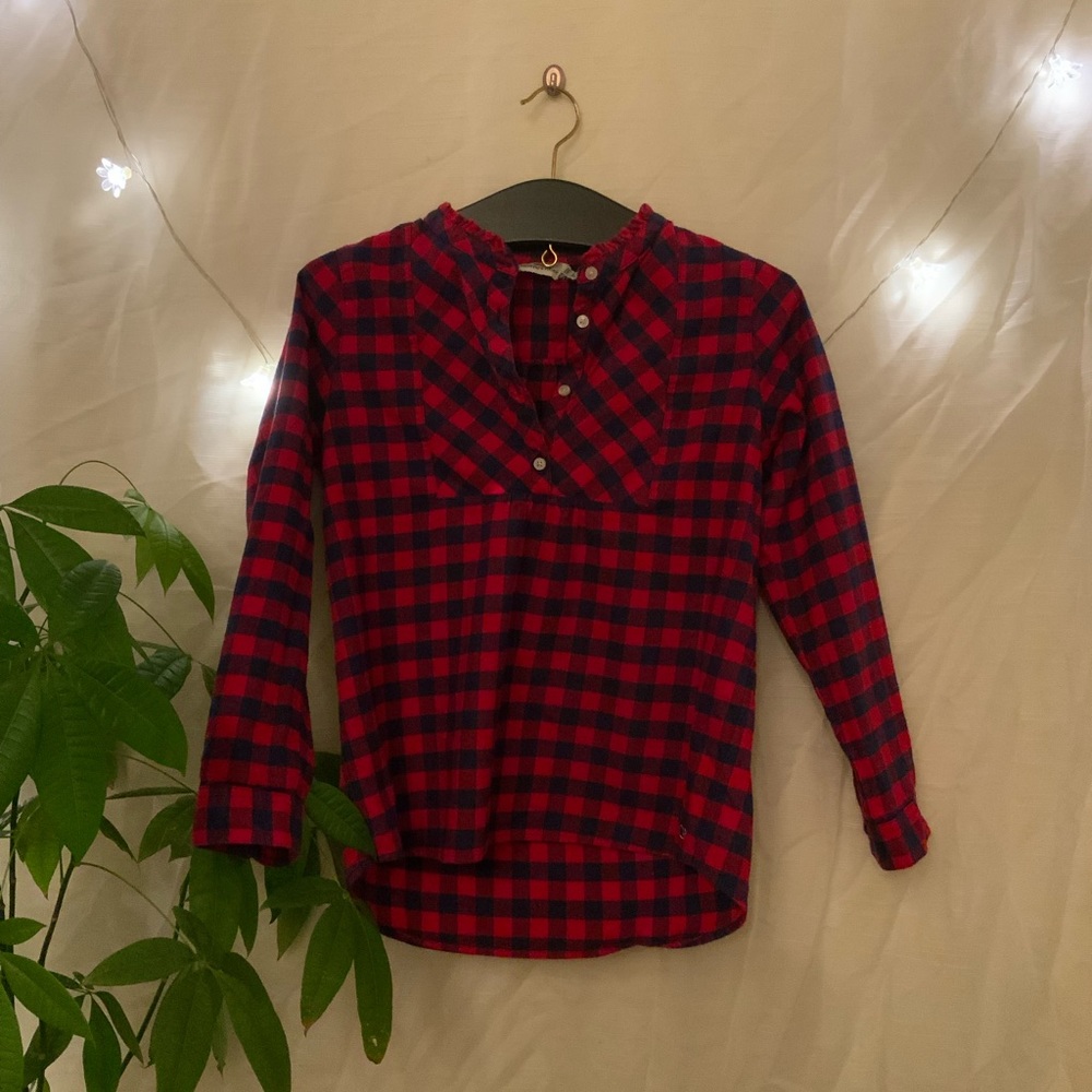 Vineyard Vines Ruffled Plaid Shirt